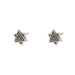 Geometric Triangle Stud Earrings