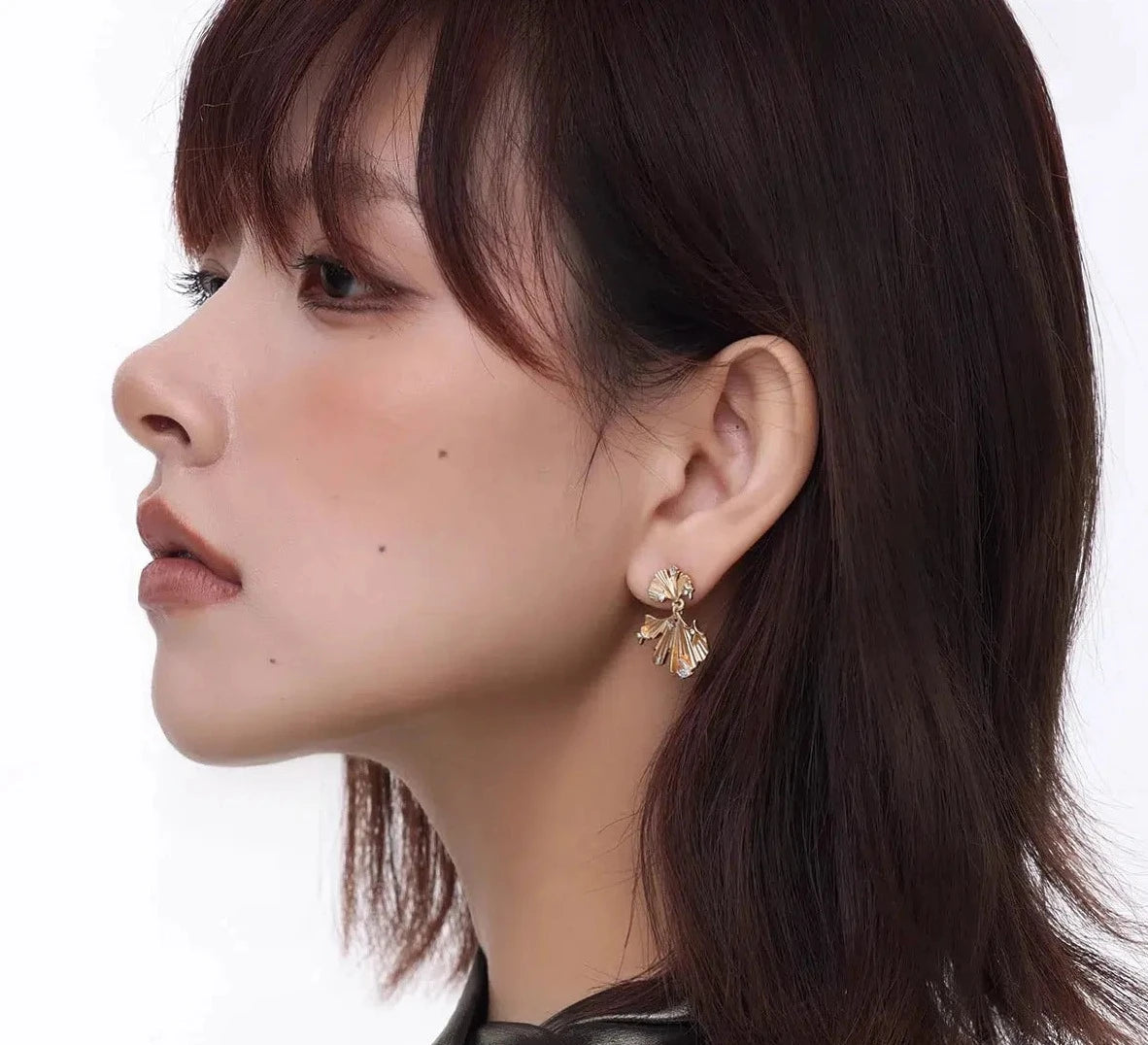 Ginkgo Pendant Earrings