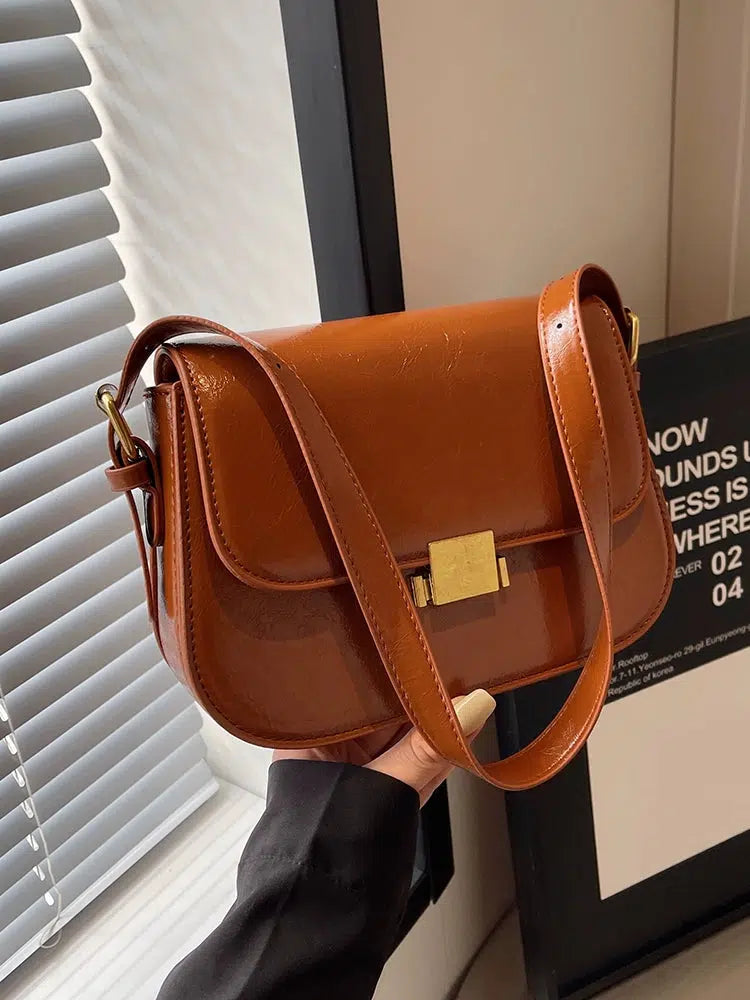 Gold Buckle Small Square Bag