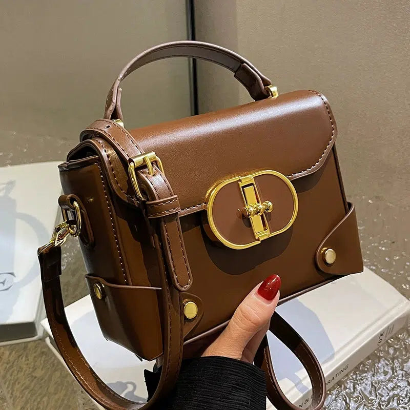 Gold Buckle Small Square Bag