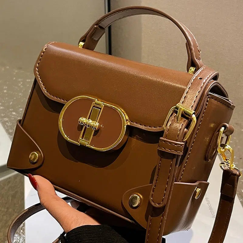 Gold Buckle Small Square Bag