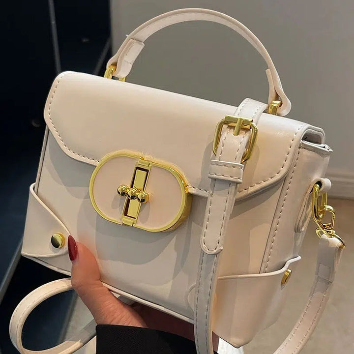 Gold Buckle Small Square Bag