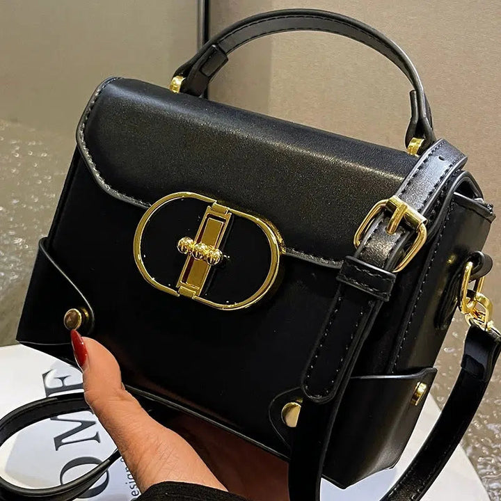 Gold Buckle Small Square Bag