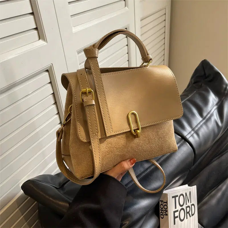 Gold Buckle Small Square Handbag