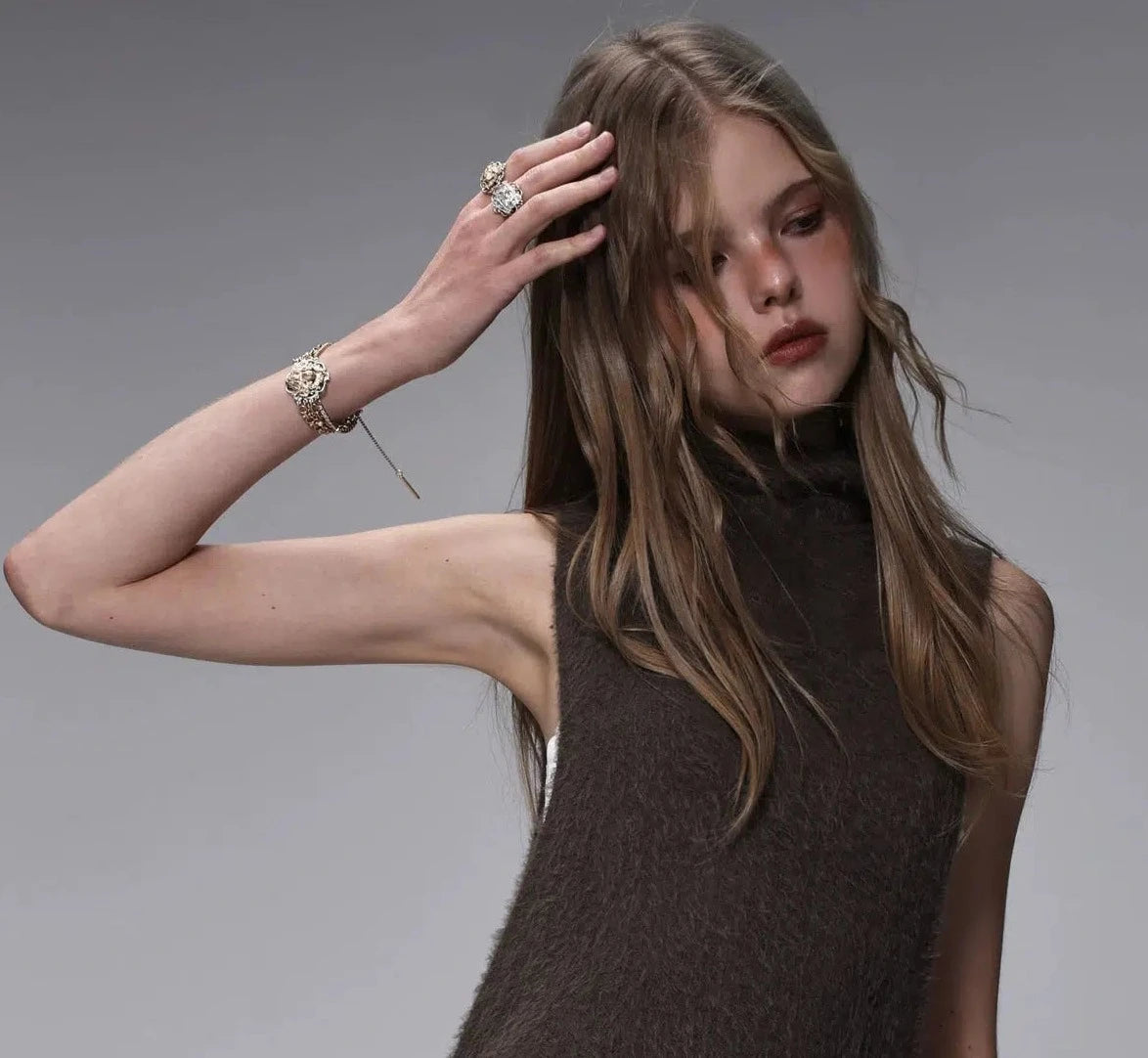 Gold Medusa Bracelet