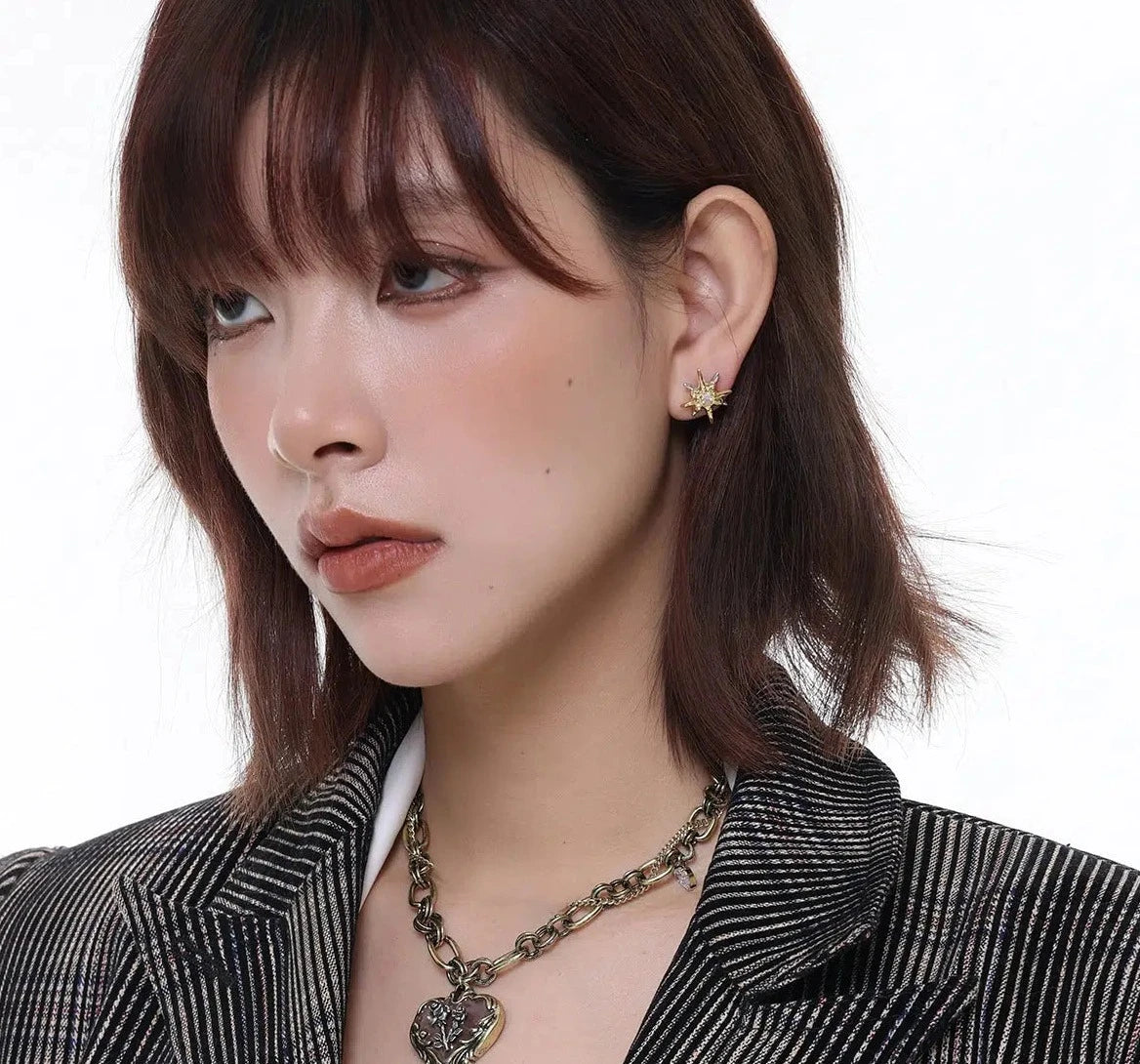 Golden Star Earrings