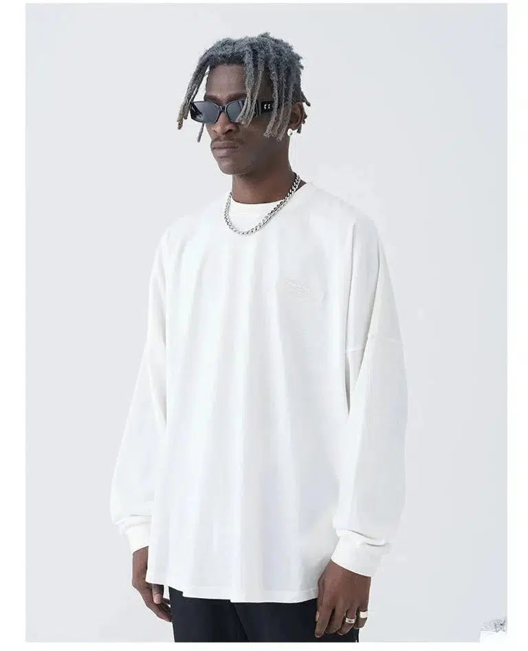 Gothic Lettering Long-sleeved T-shirt