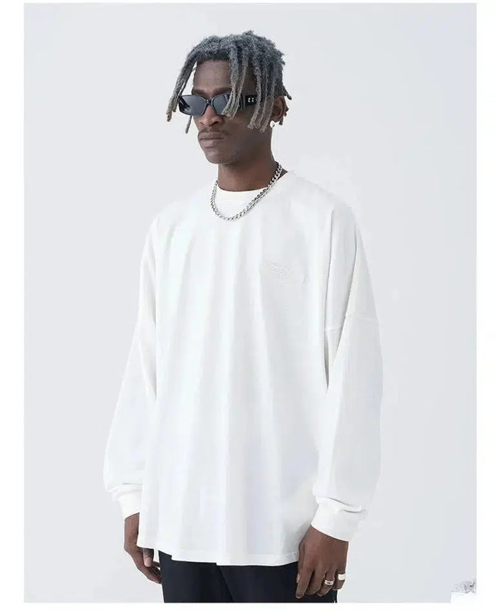 Gothic Lettering Long-sleeved T-shirt