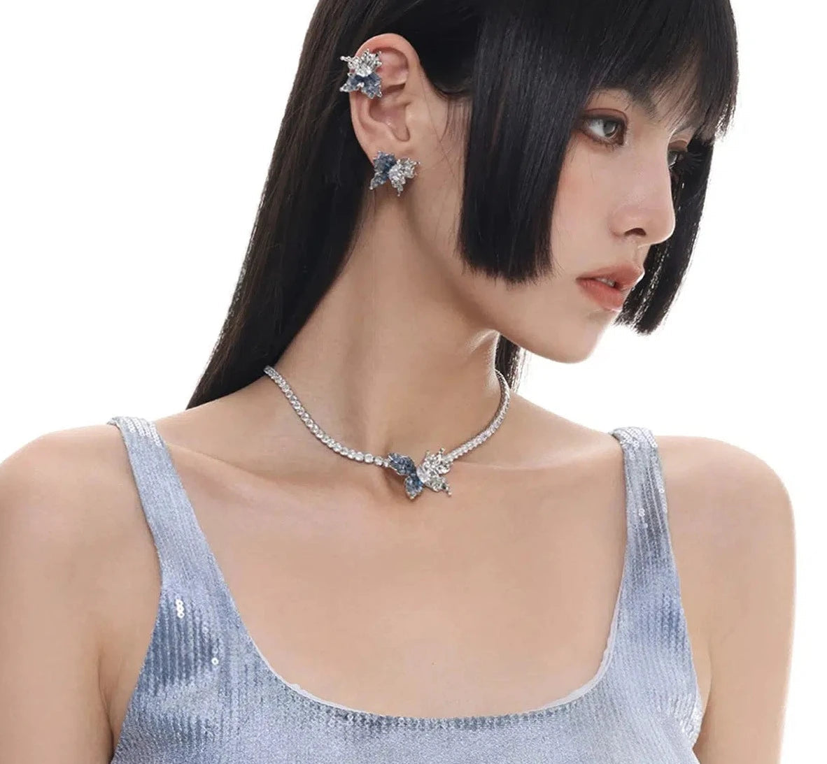 Gradient Butterfly Necklace