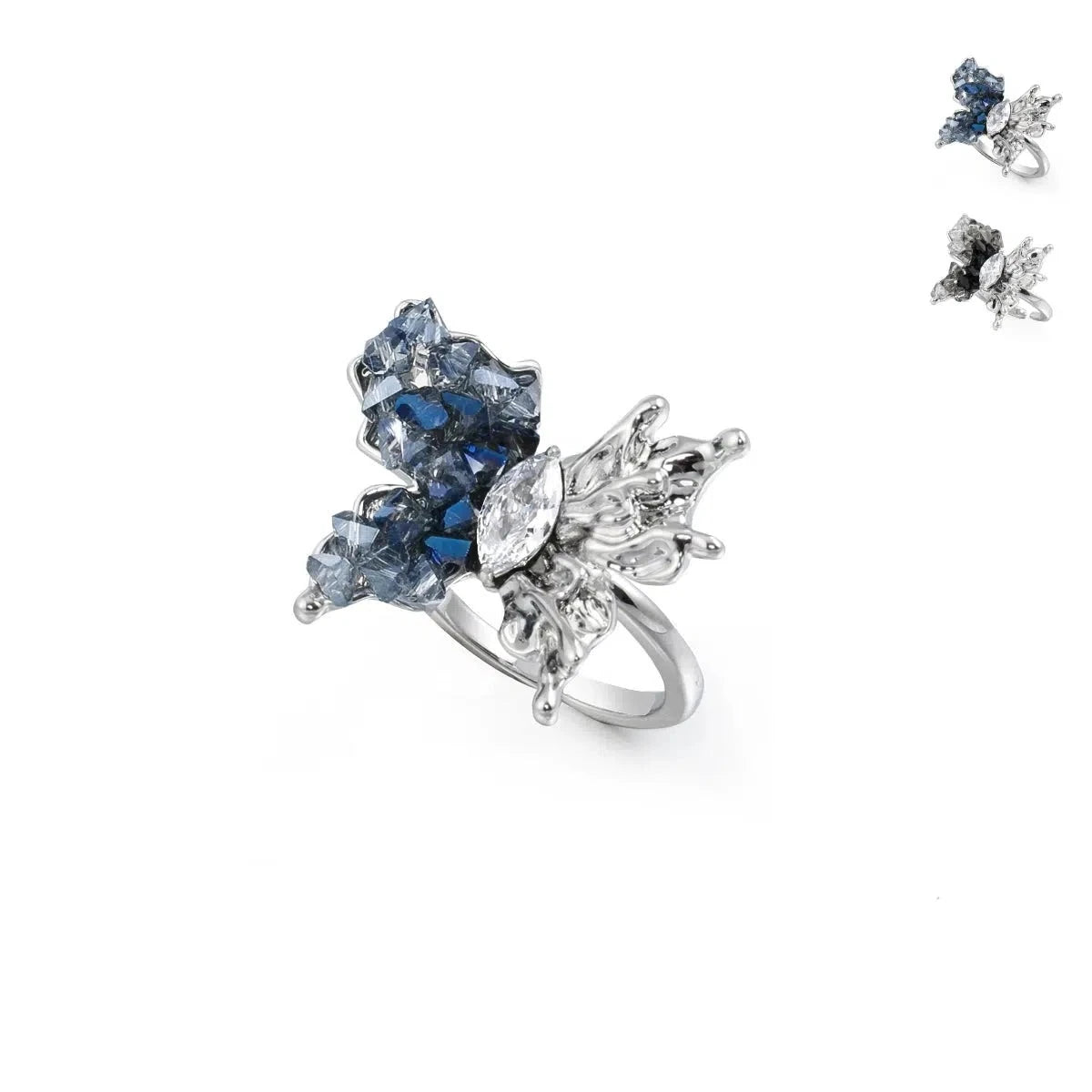 Gradient Butterfly Ring