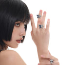 Gradient Butterfly Ring