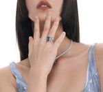 Gradient Butterfly Ring