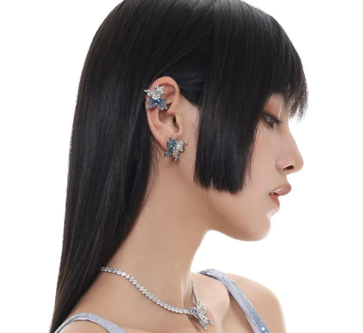 Gradient Color Butterfly Earrings