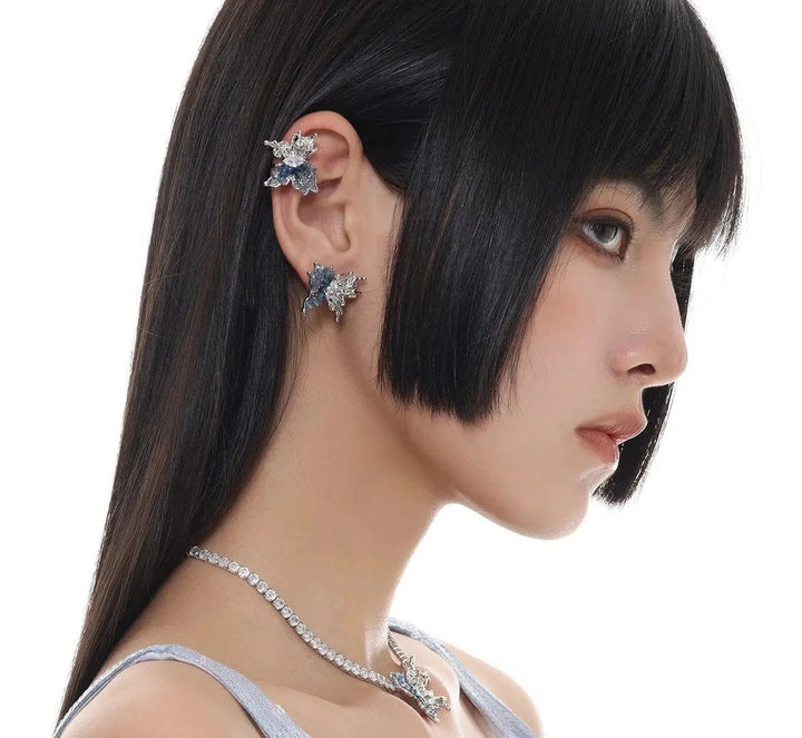 Gradient Color Butterfly Earrings
