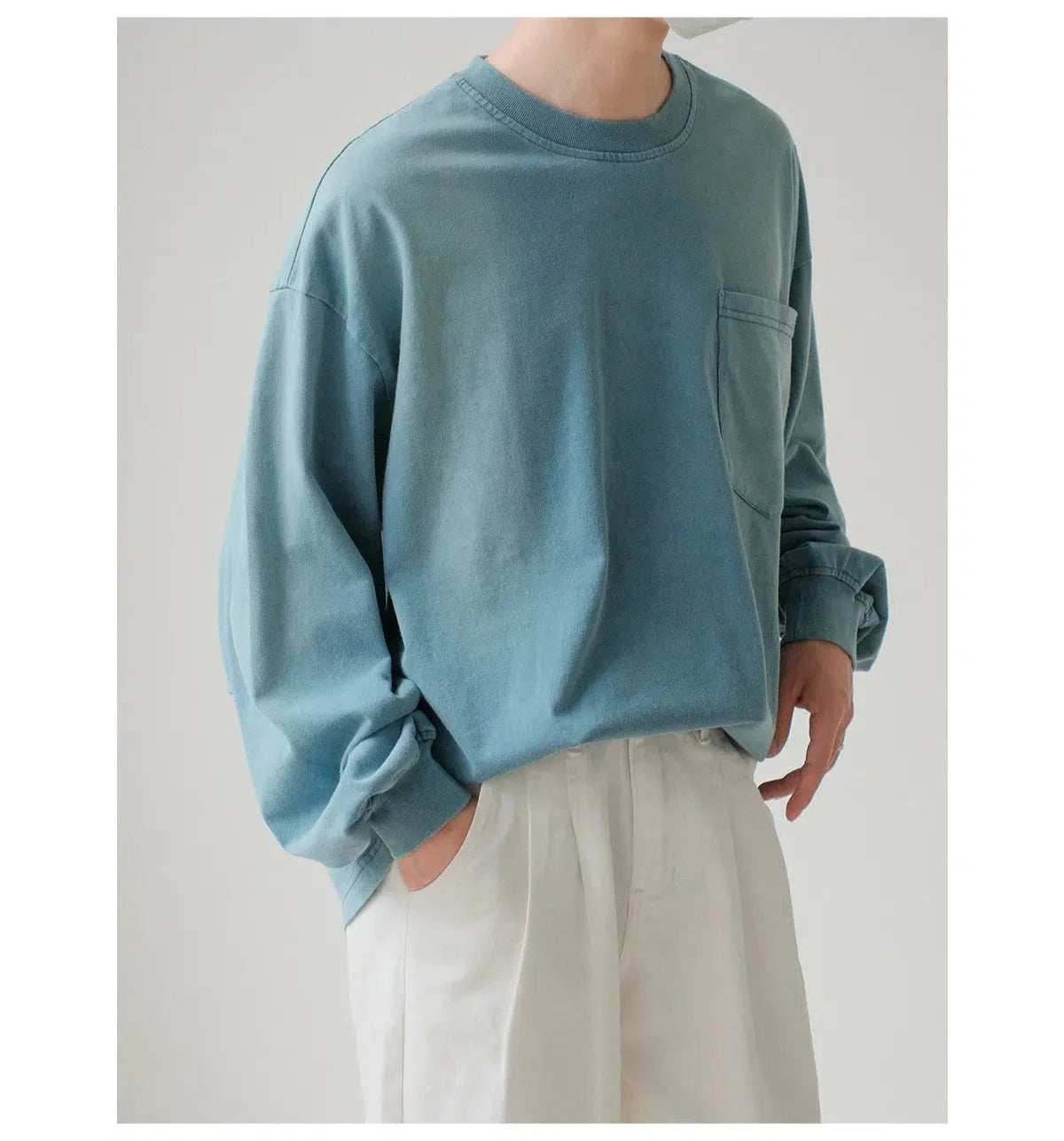 Gradient Color Front Pocket Pullover