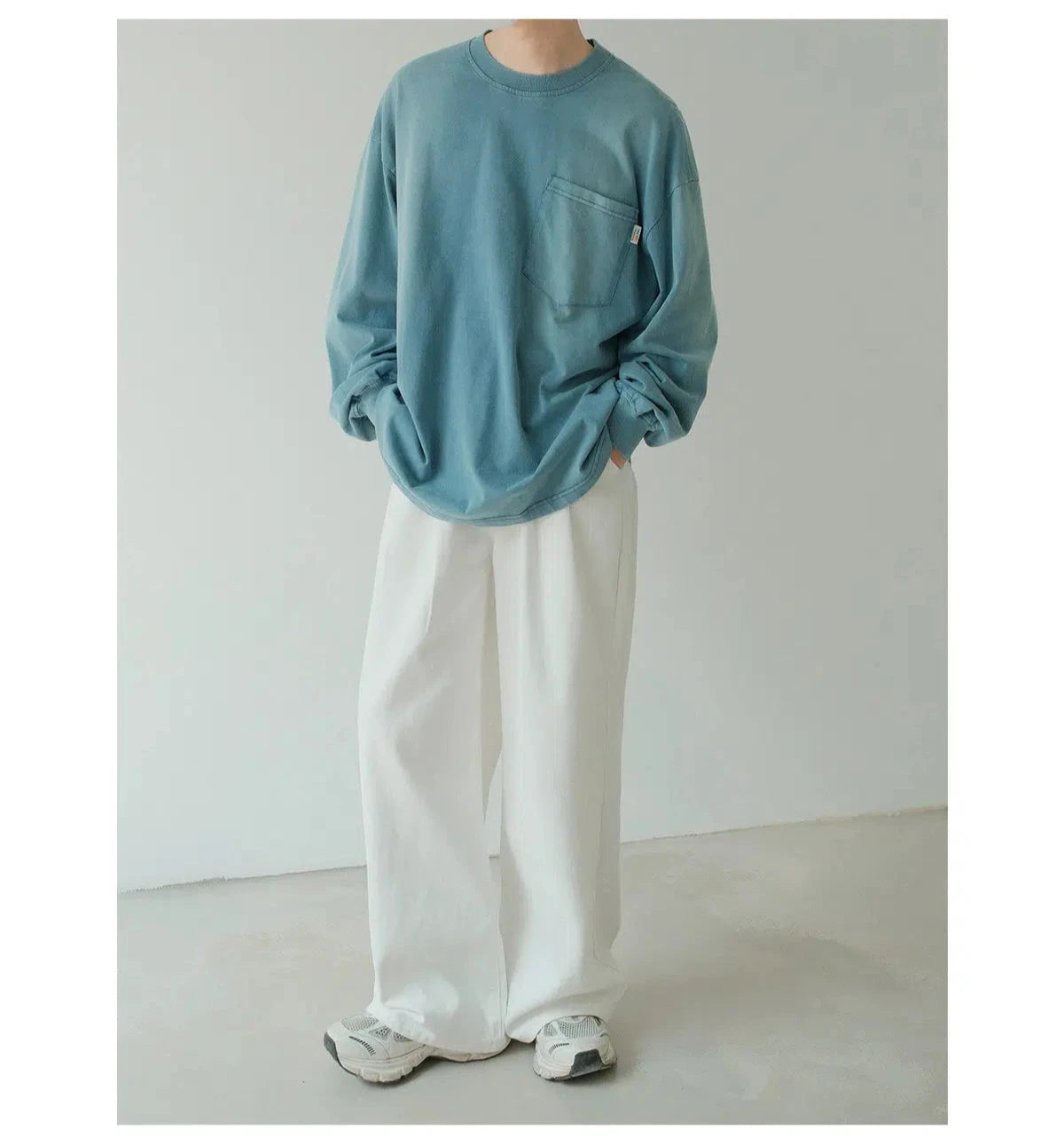 Gradient Color Front Pocket Pullover