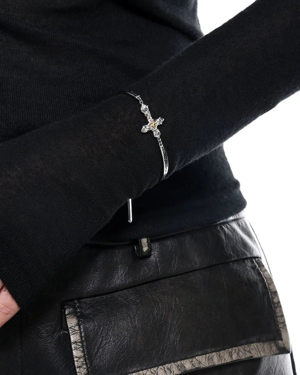 Graffiti Cross Bracelet