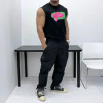 Graffiti Graphic Sleeveless Vest