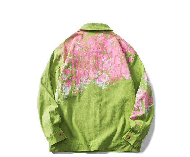 Graffiti Splash Print Jacket