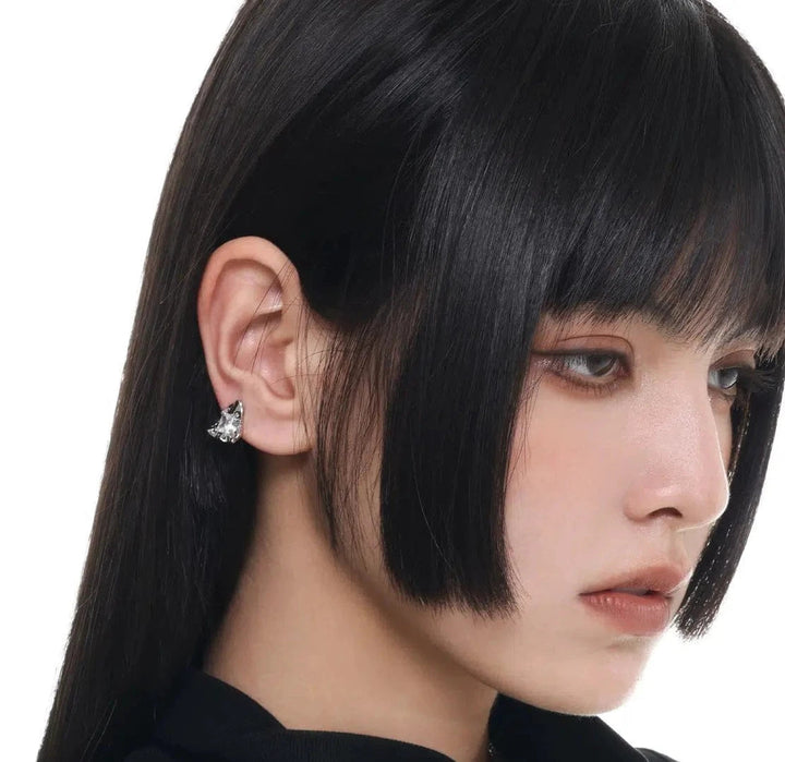 Graffiti Zircon Earrings