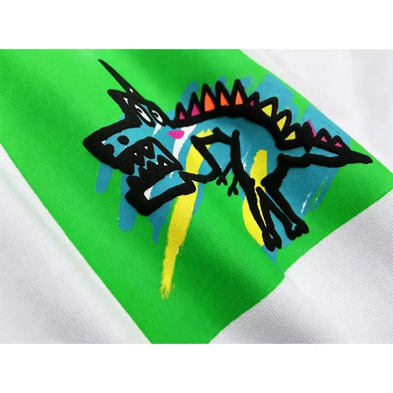 Graphic Foam Printed Sleeveless Vest