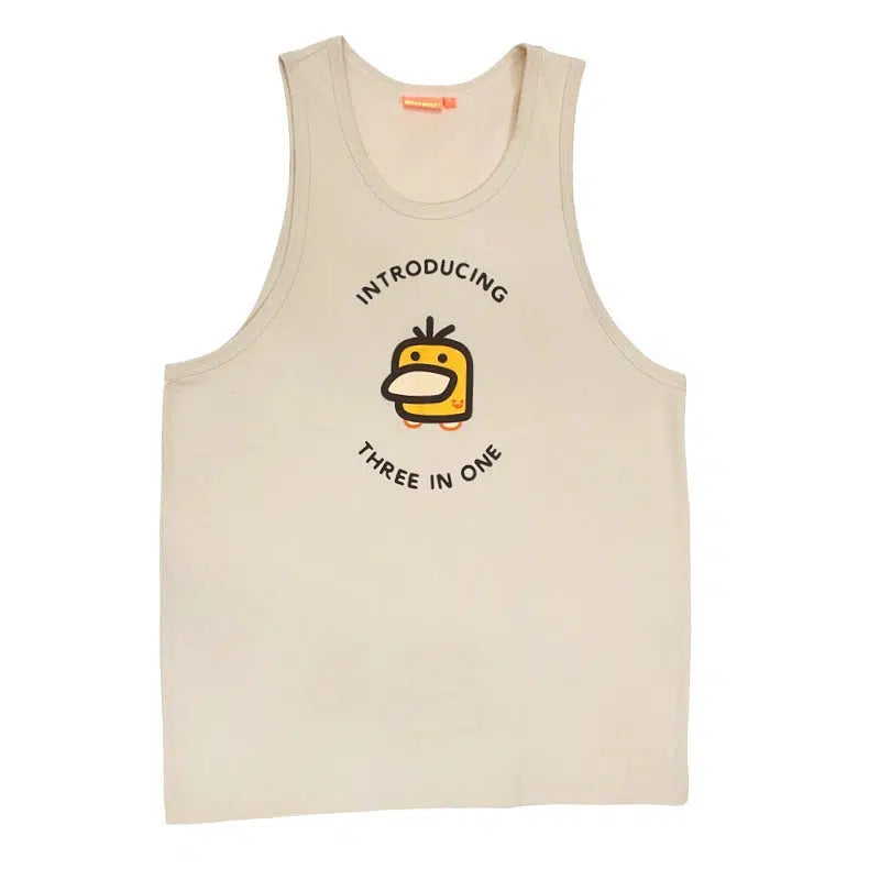 Graphic Print Casual Vest