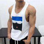 Graphic Print Sleeveless Vest