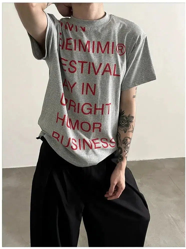 Graphic Printed Pullover T-shirt