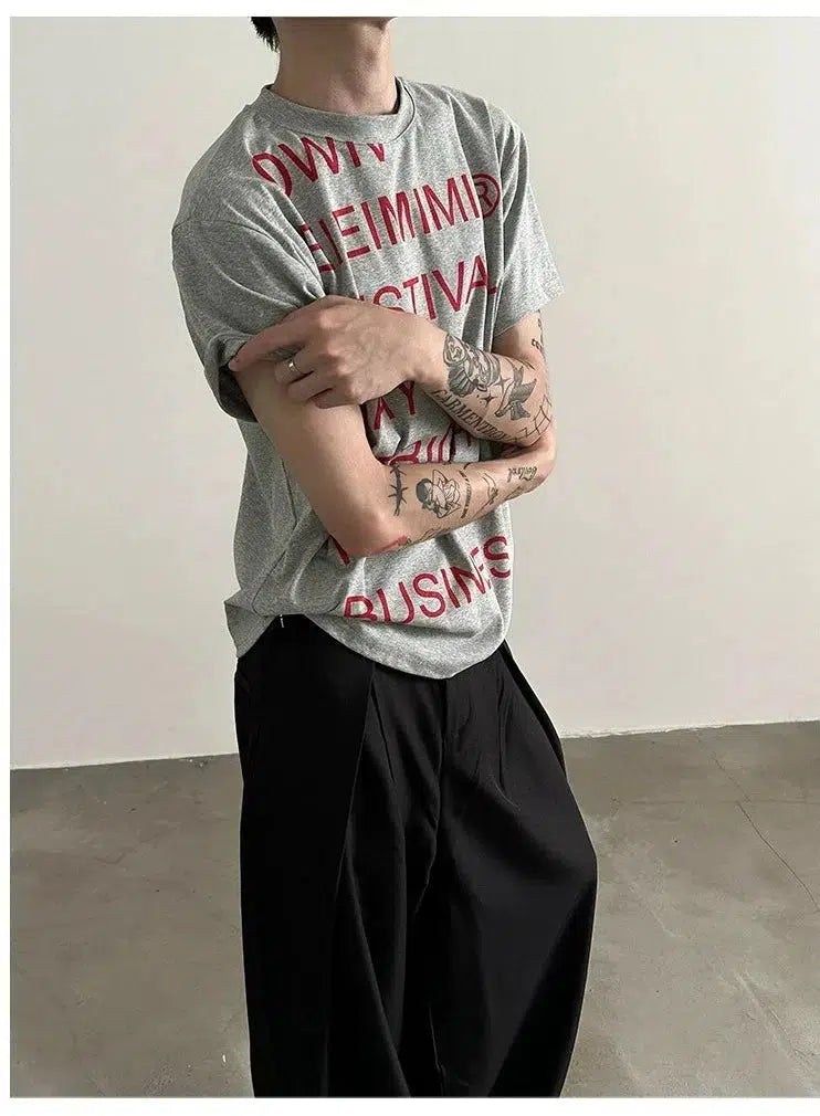 Graphic Printed Pullover T-shirt