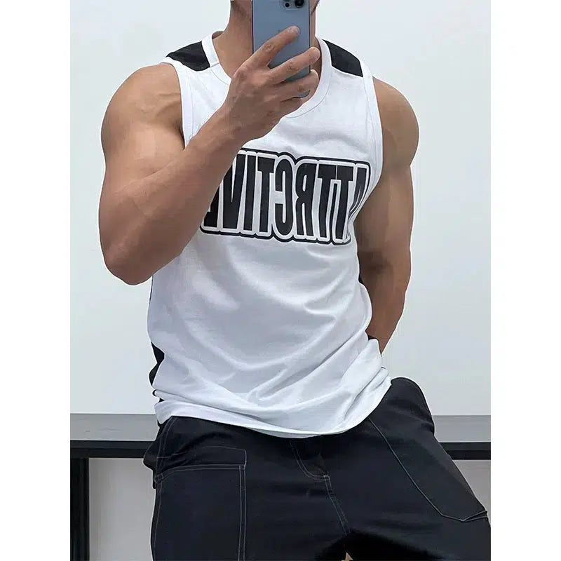 Graphic Sleeveless Vest