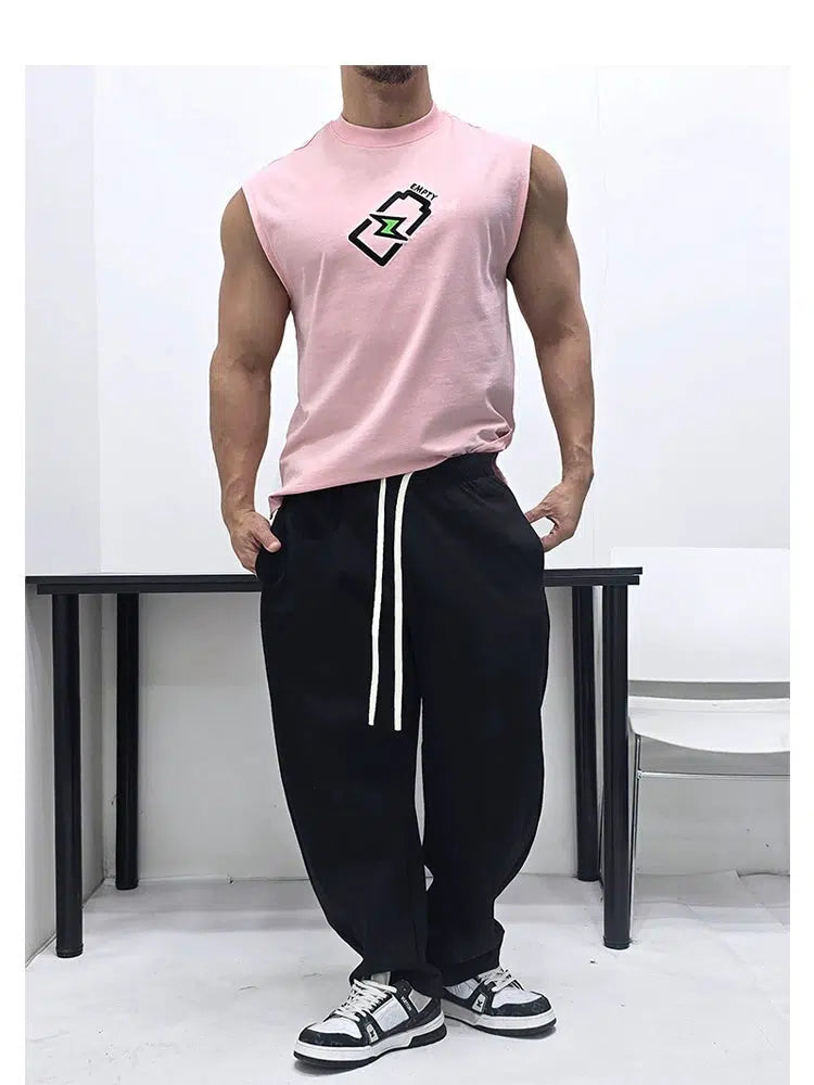 Graphic Sleeveless Vest