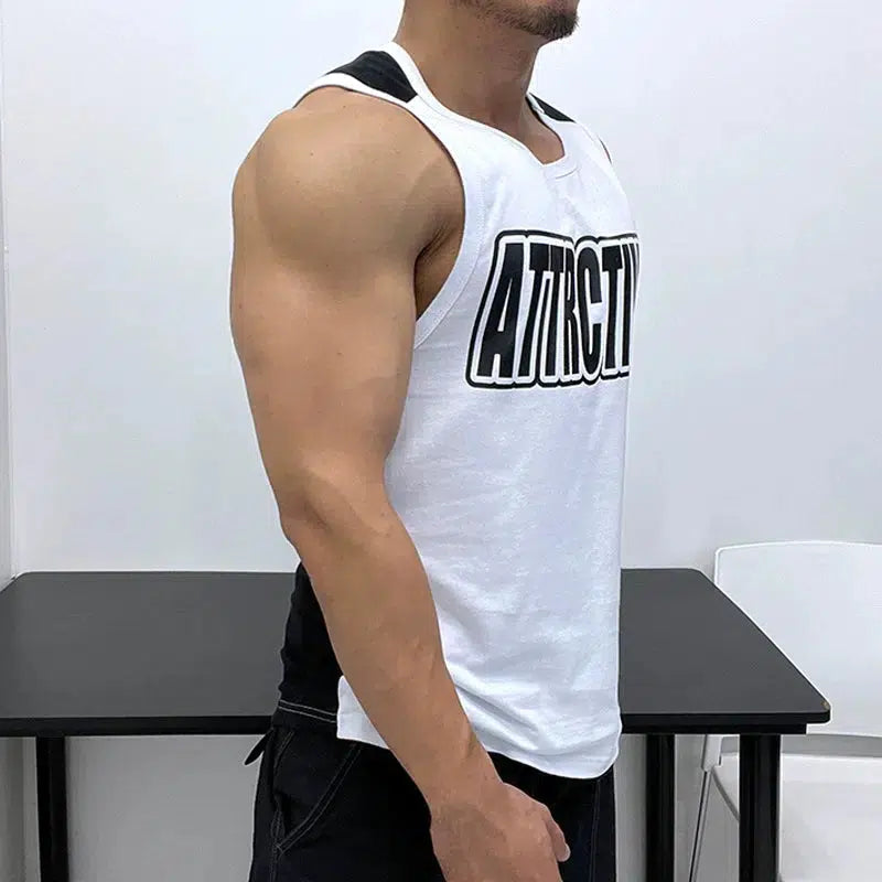 Graphic Sleeveless Vest