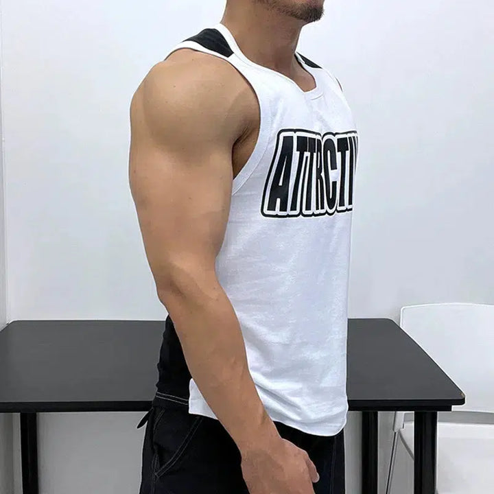Graphic Sleeveless Vest