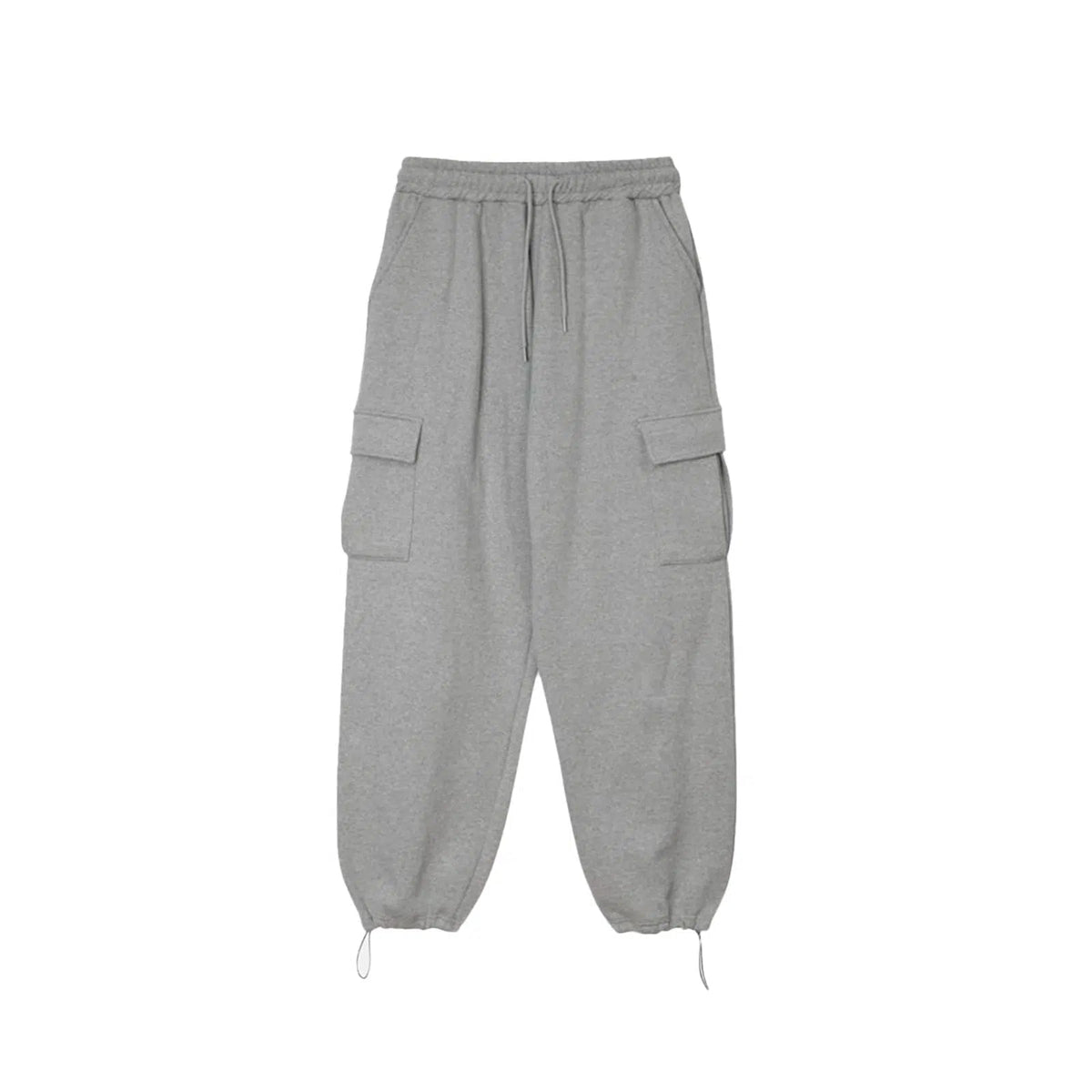 Gray Drawstring Jogging Sweatpants