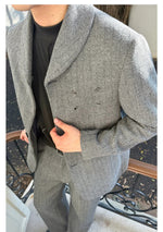 Gray Formal Two-piece Set