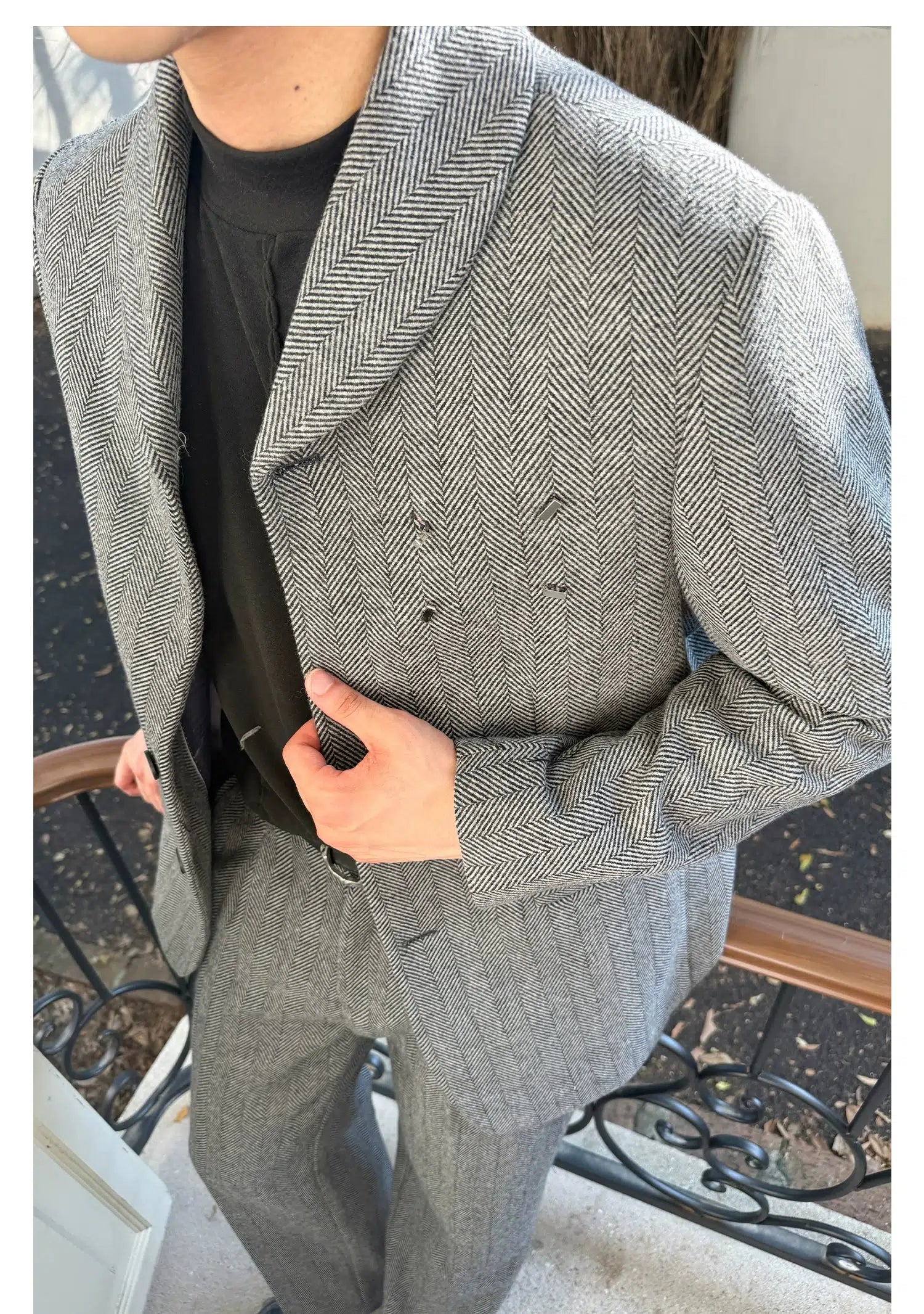 Gray Formal Two-piece Set