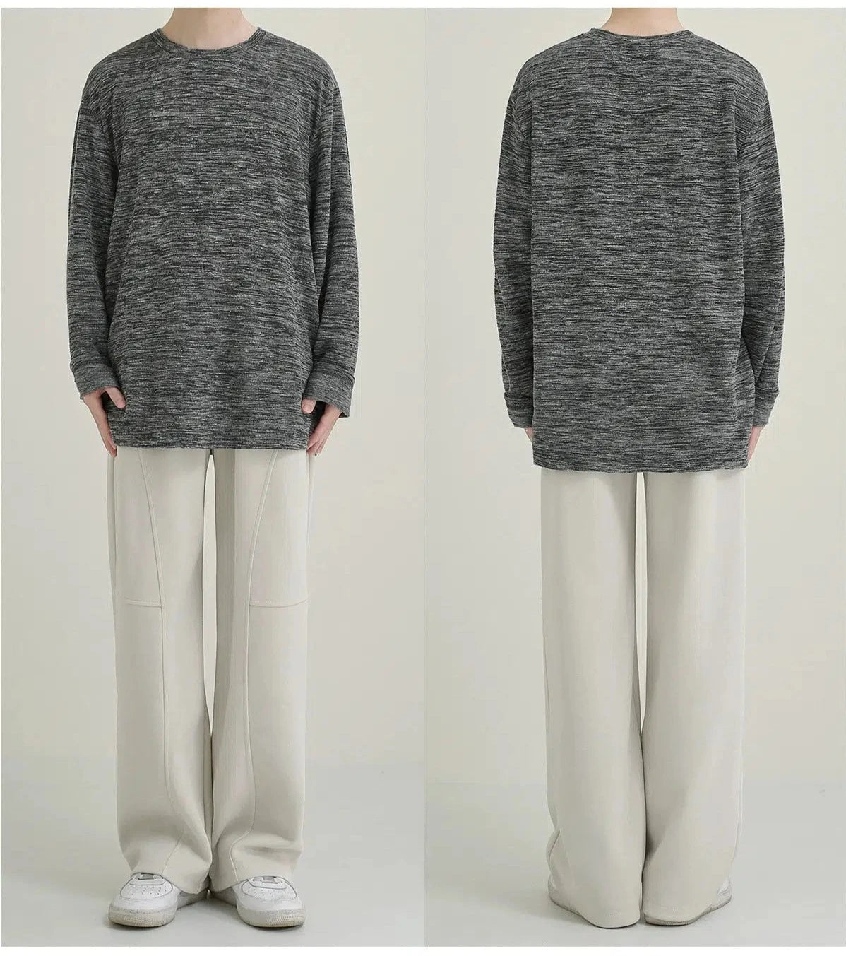 Gray Long Sleeve T-shirt