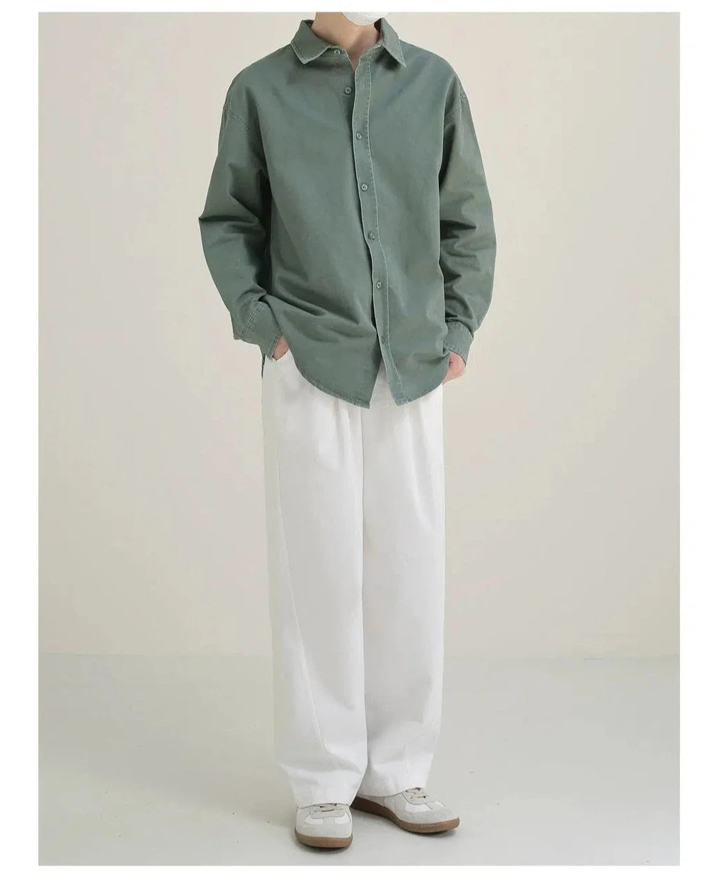 Green Button-down Shirt