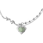 Green Heart Necklace