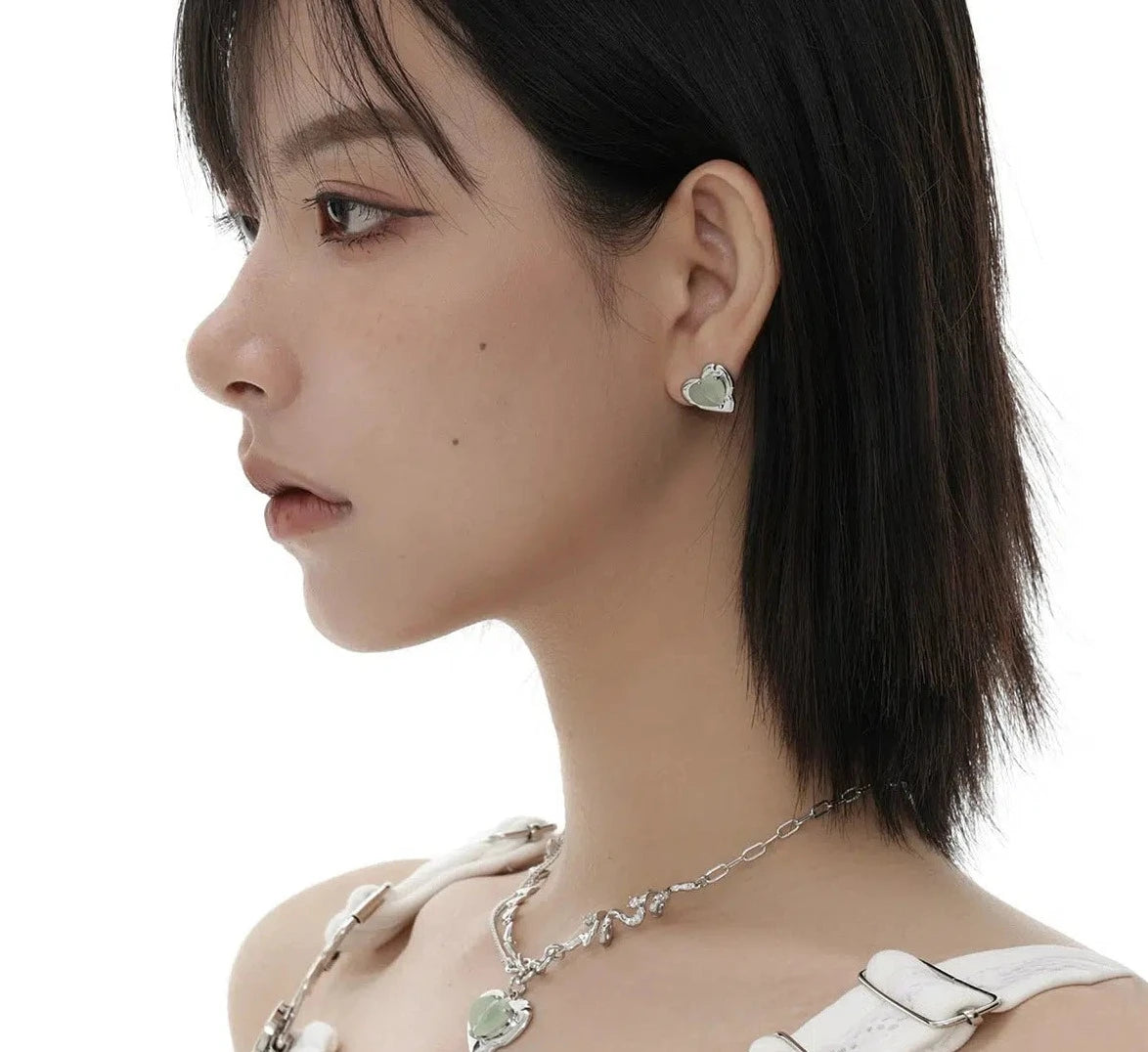 Green Heart Necklace