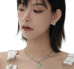 Green Heart Necklace