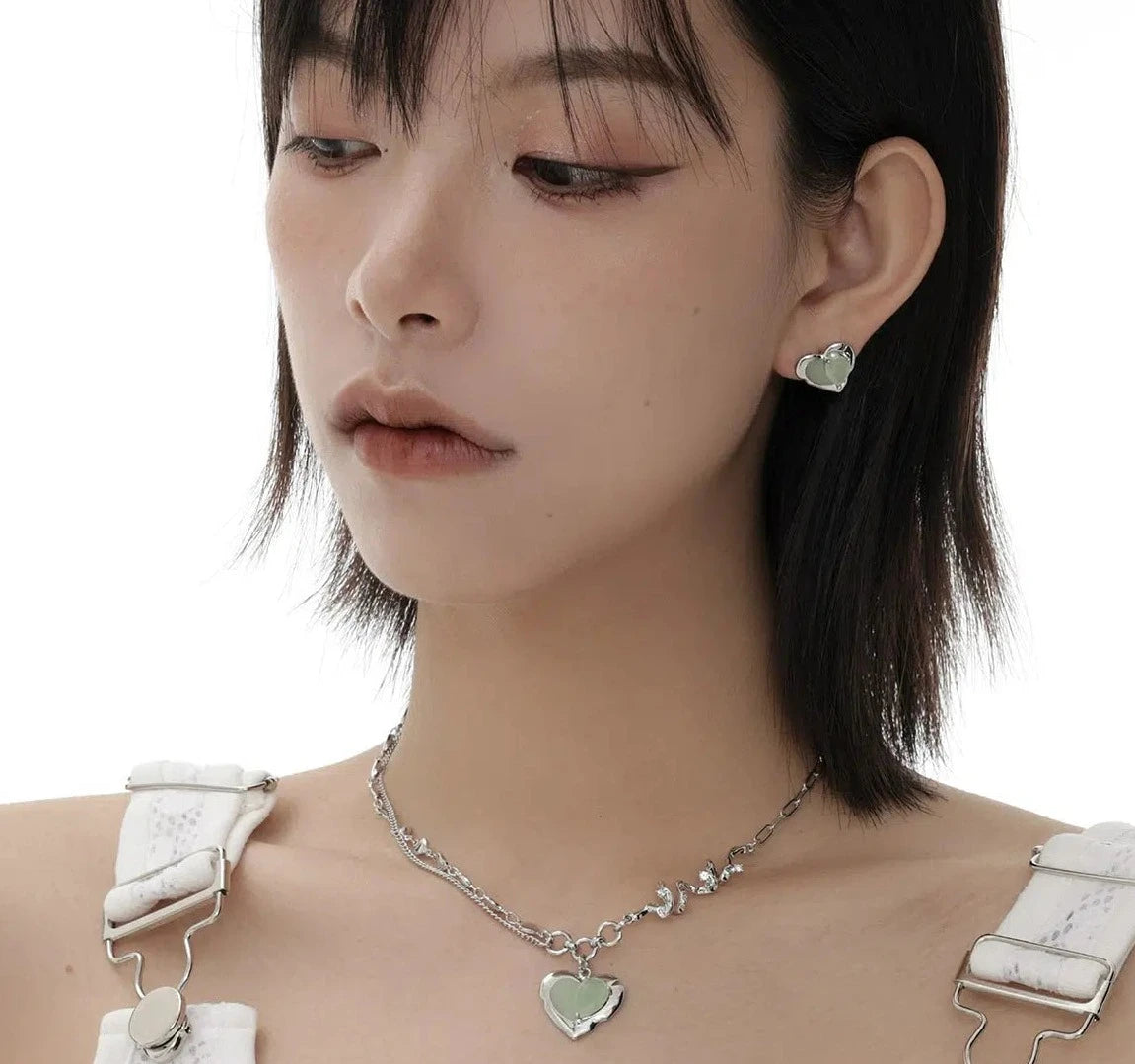 Green Heart Necklace