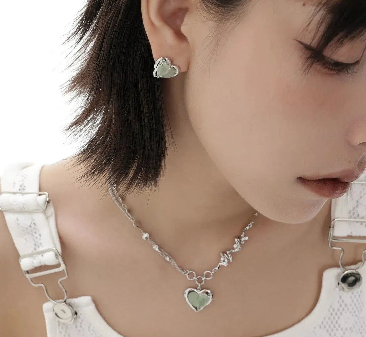 Green Heart Necklace