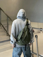 Green Nylon Backpack