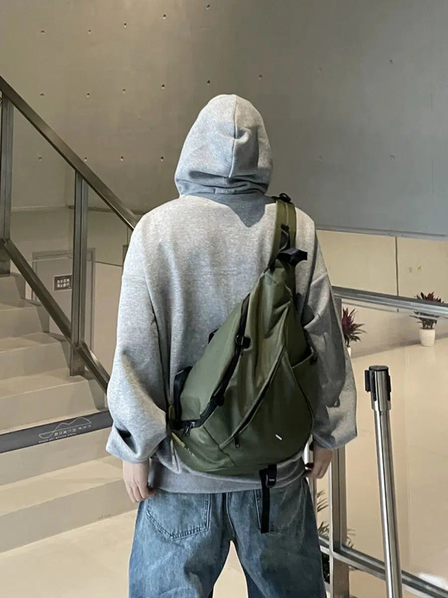 Green Nylon Backpack