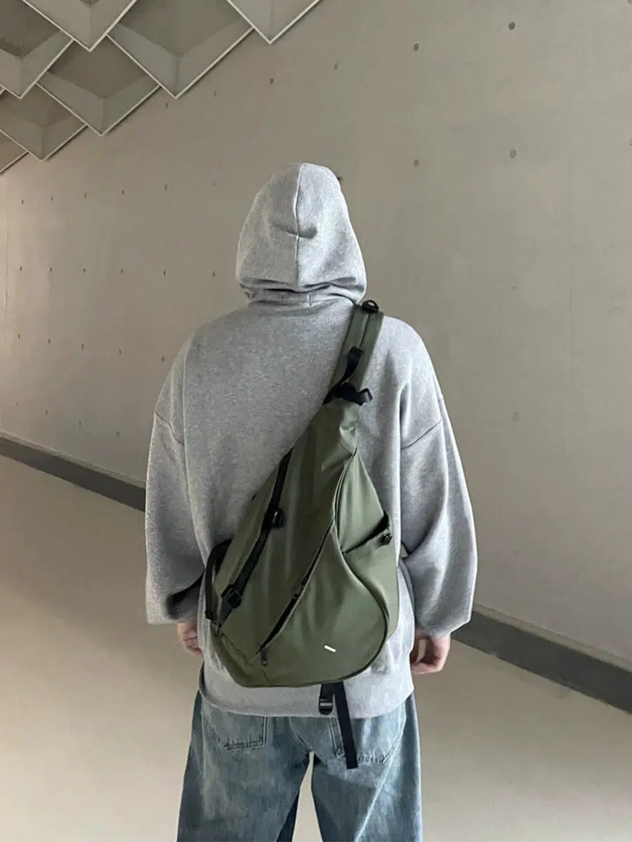 Green Nylon Backpack