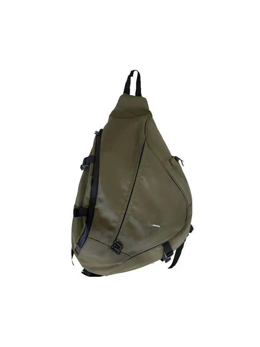 Green Nylon Backpack