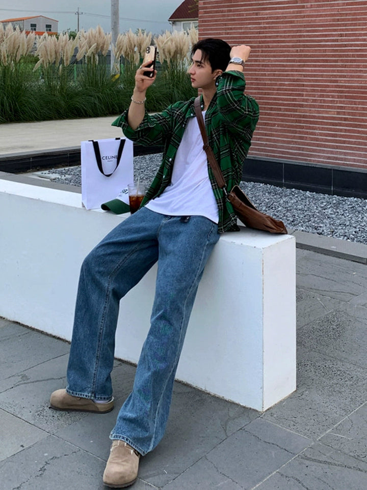 Green Plaid Shirt