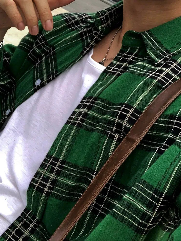Green Plaid Shirt
