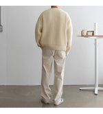 Grey Zip Knit Cardigan